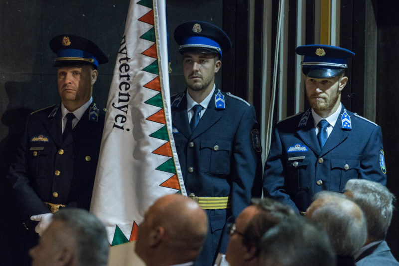 3060.hu Fotó: A Bátonyterenyei Rendőrkapitányság munkatársai a rendőrkapitányság fennállásának 30. évfordulója alkalmából rendezett ünnepségen, 2022. november 3-án.