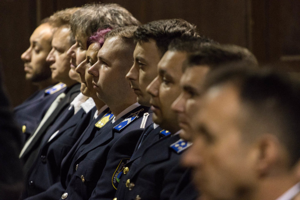 3060.hu Fotó: Résztvevők a Bátonyterenyei Rendőrkapitányság fennállásának 30. évfordulója alkalmából rendezett ünnepségen, 2022. november 3-án.