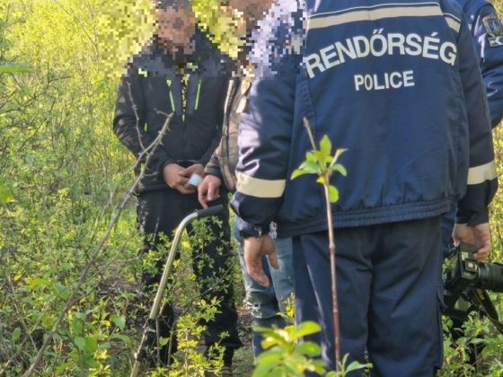 A 33 éves férfi egy Buják melletti, erdős területen ásta el áldozatát (Fotó: Nógrád Vármegyei Rendőr-főkapitányság)