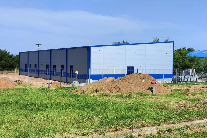 A balassagyarmati nyugati iparterület készülő új építőipari gyáregysége (Fotó: Csach Gábor | Facebook)